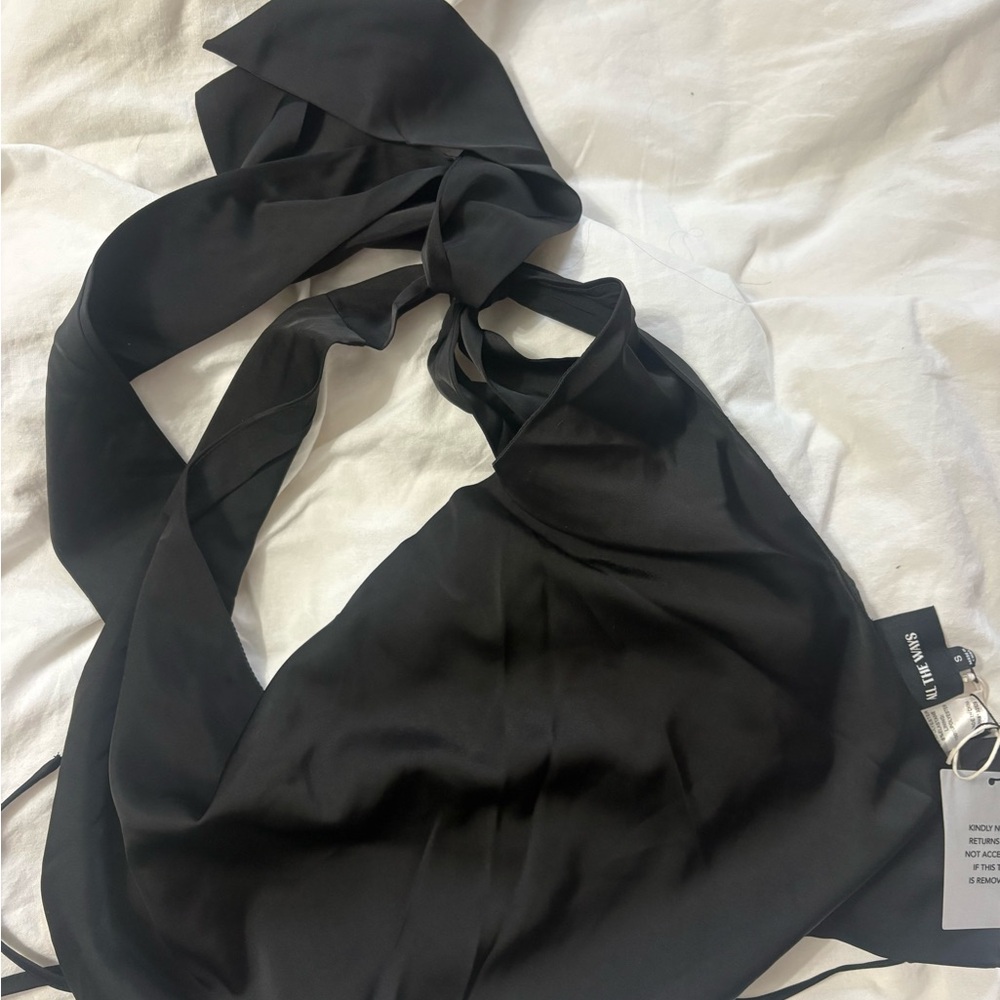 NWT- REVOLVE Elegant Black Camisole - Picture 5 of 6